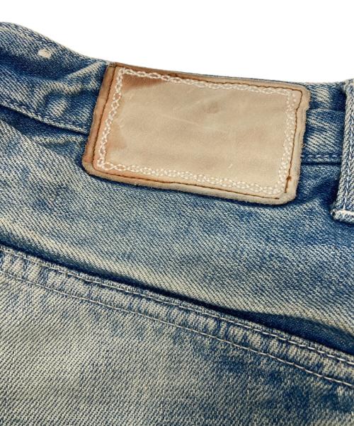 mina perhonen（ミナ ペルホネン）mina perhonen (ミナ ペルホネン) ダメージ加工デニムパンツ インディゴ サイズ:38の古着・服飾アイテム