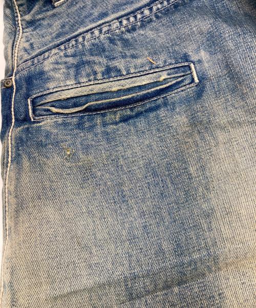 mina perhonen（ミナ ペルホネン）mina perhonen (ミナ ペルホネン) ダメージ加工デニムパンツ インディゴ サイズ:38の古着・服飾アイテム