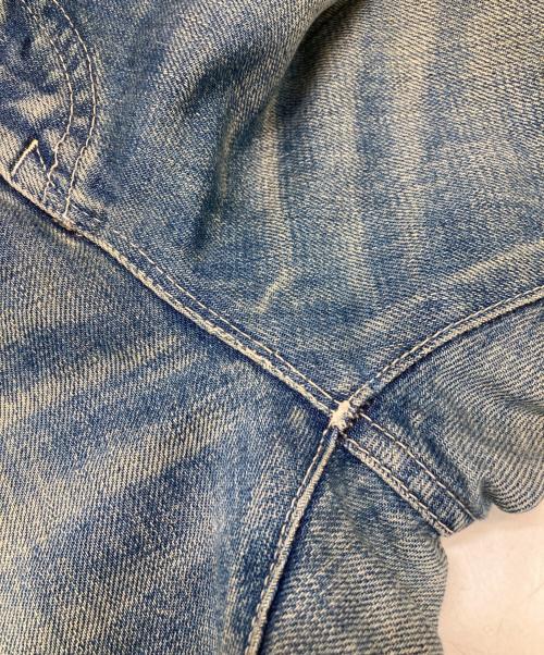 mina perhonen（ミナ ペルホネン）mina perhonen (ミナ ペルホネン) ダメージ加工デニムパンツ インディゴ サイズ:38の古着・服飾アイテム