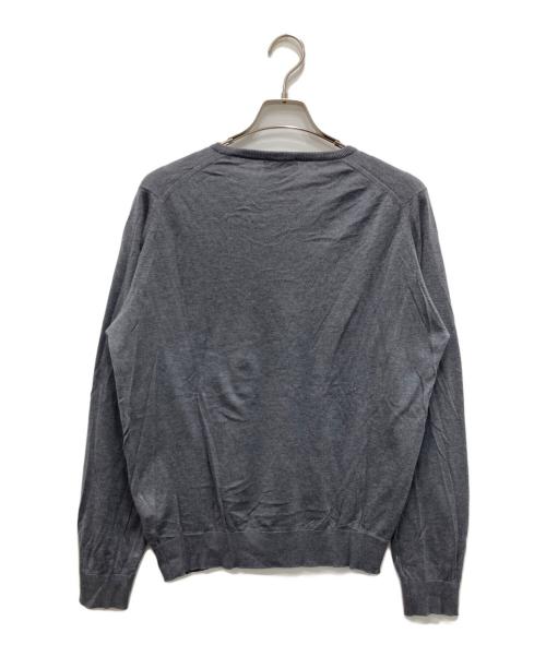 JOHN SMEDLEY（ジョンスメドレー）JOHN SMEDLEY (ジョンスメドレー) Vネックニット グレー サイズ:Lの古着・服飾アイテム