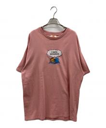 WIND AND SEA×GARFIELD（ウィンダンシー×ガーフィールド）の古着「Tシャツ」｜ピンク