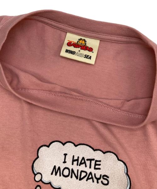 WIND AND SEA（ウィンダンシー）WIND AND SEA (ウィンダンシー) GARFIELD (ガーフィールド) Tシャツ ピンク サイズ:Lの古着・服飾アイテム