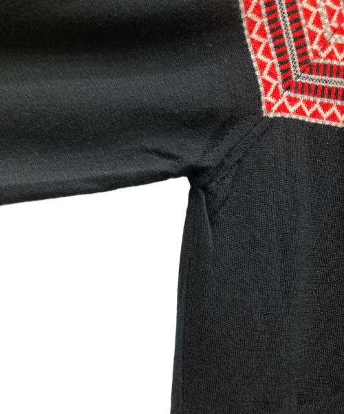 JOHN SMEDLEY（ジョンスメドレー）JOHN SMEDLEY (ジョンスメドレー) MEN'S BIGI (メンズビギ) ニット レッド×ブラック サイズ:Mの古着・服飾アイテム