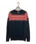 JOHN SMEDLEY（ジョンスメドレー）の古着「ニット」｜レッド×ブラック