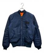 ALPHA×STRICT-Gアルファ×ストラクトジー）の古着「MA1フライトジャケット」｜ネイビー