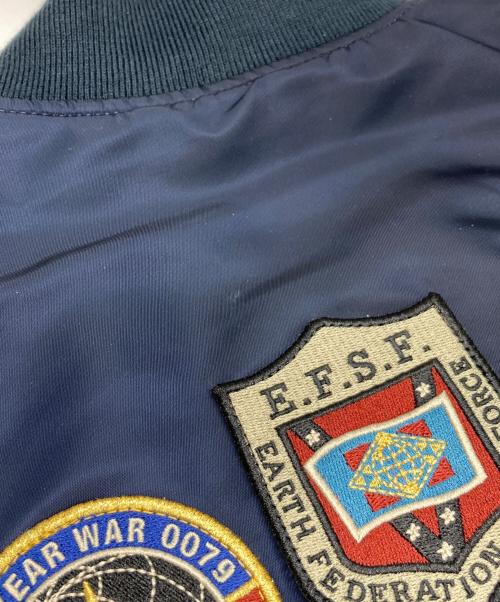 ALPHA（アルファ）ALPHA (アルファ) STRICT-G (ストラクトジー) MA1フライトジャケット ネイビー サイズ:Lの古着・服飾アイテム