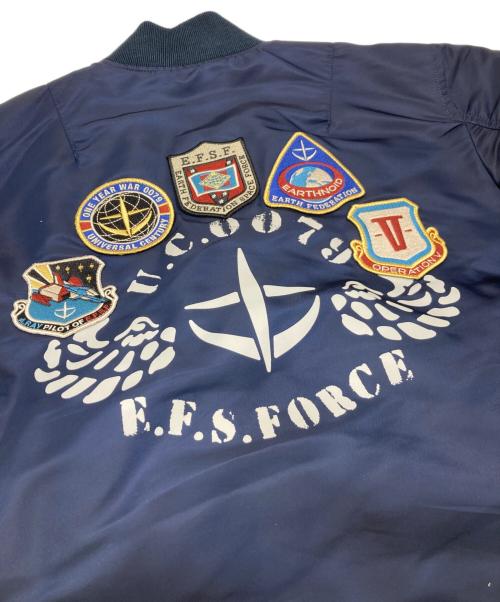 ALPHA（アルファ）ALPHA (アルファ) STRICT-G (ストラクトジー) MA1フライトジャケット ネイビー サイズ:Lの古着・服飾アイテム