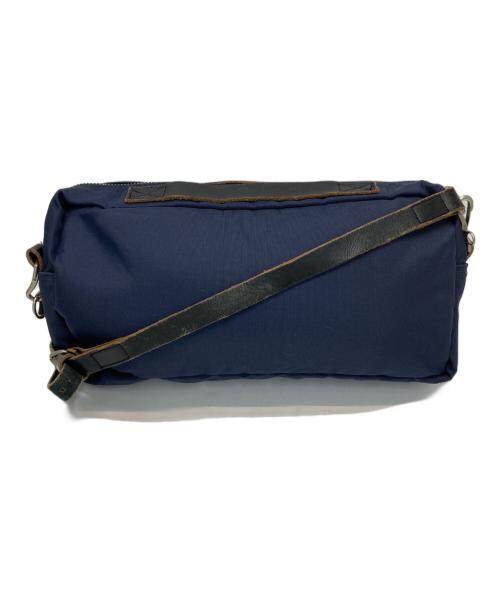 COMME des GARCONS（コムデギャルソン）COMME des GARCONS (コムデギャルソン) レザーナイロンショルダーバッグ ネイビーの古着・服飾アイテム