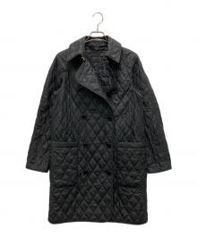 BURBERRY（バーバリー）の古着「Tything Diamond Quilted Long Jacket」｜ブラック
