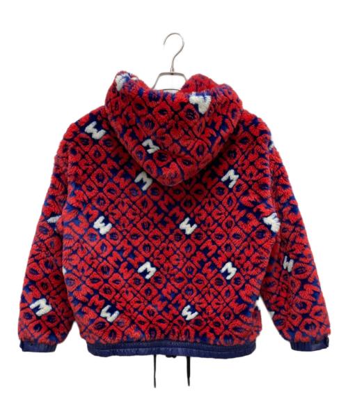 MONCLER GRENOBLE（モンクレール グルノーブル）MONCLER GRENOBLE (モンクレール グルノーブル) フェイクファージャケット ブルー×レッド サイズ:XSの古着・服飾アイテム