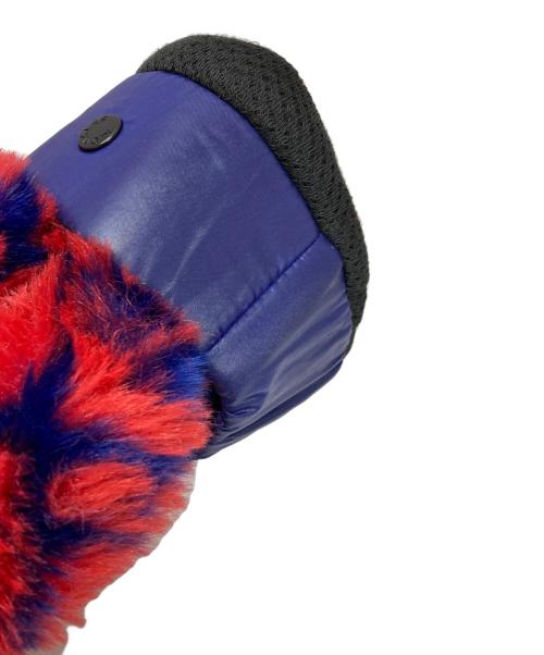 MONCLER GRENOBLE（モンクレール グルノーブル）MONCLER GRENOBLE (モンクレール グルノーブル) フェイクファージャケット ブルー×レッド サイズ:XSの古着・服飾アイテム