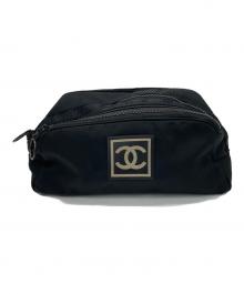 CHANEL（シャネル）の古着「スポーツライン / ココマークナイロンポーチ」｜ブラック
