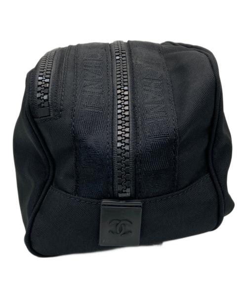 CHANEL（シャネル）CHANEL (シャネル) スポーツライン / ココマークナイロンポーチ ブラックの古着・服飾アイテム