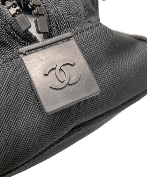 CHANEL（シャネル）CHANEL (シャネル) スポーツライン / ココマークナイロンポーチ ブラックの古着・服飾アイテム
