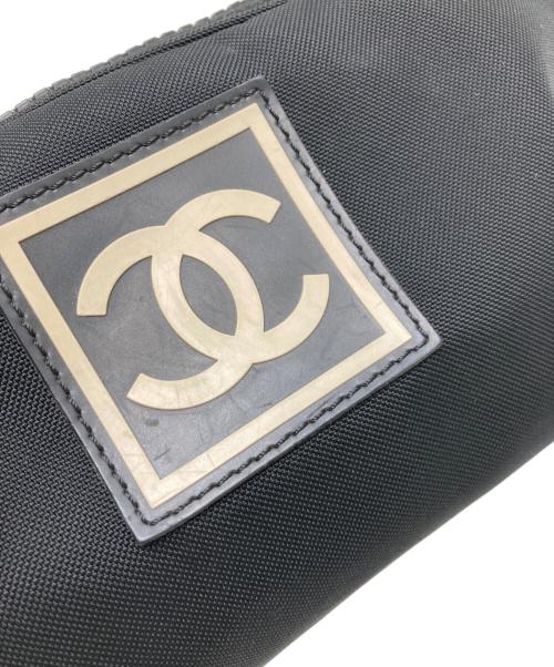 CHANEL（シャネル）CHANEL (シャネル) スポーツライン / ココマークナイロンポーチ ブラックの古着・服飾アイテム