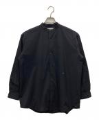 Gymphlexジムフレックス）の古着「インサレーション バンドカラー シャツ」｜ブラック