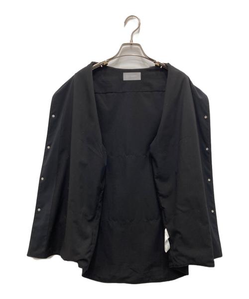 Gymphlex（ジムフレックス）Gymphlex (ジムフレックス) インサレーション バンドカラー シャツ ブラック サイズ:14の古着・服飾アイテム