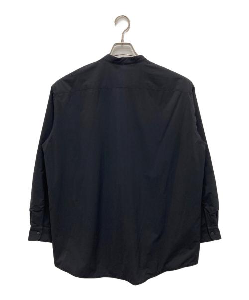 Gymphlex（ジムフレックス）Gymphlex (ジムフレックス) インサレーション バンドカラー シャツ ブラック サイズ:14の古着・服飾アイテム
