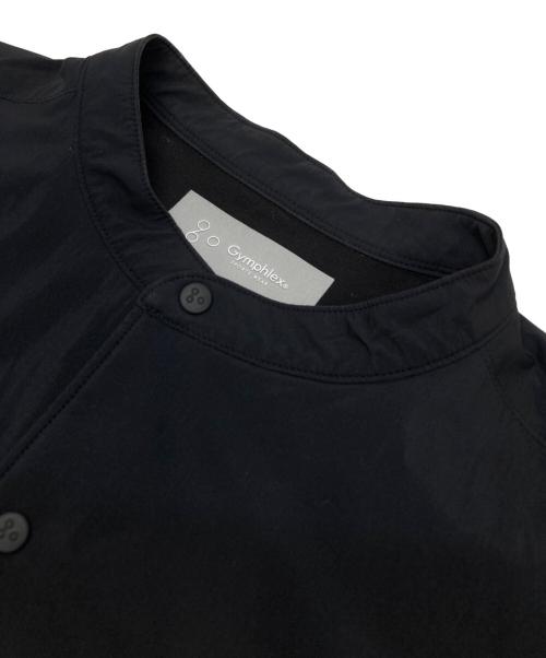 Gymphlex（ジムフレックス）Gymphlex (ジムフレックス) インサレーション バンドカラー シャツ ブラック サイズ:14の古着・服飾アイテム