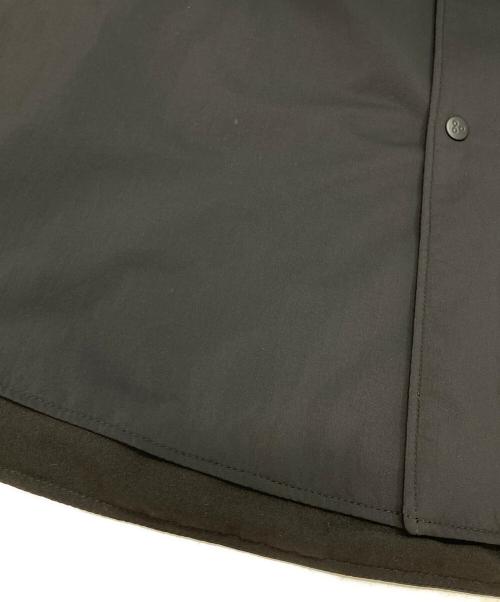 Gymphlex（ジムフレックス）Gymphlex (ジムフレックス) インサレーション バンドカラー シャツ ブラック サイズ:14の古着・服飾アイテム