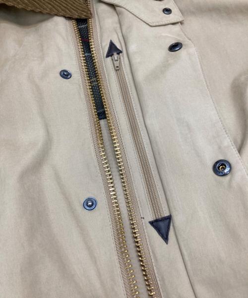 Barbour（バブアー）Barbour (バブアー) TRANSPORT CASUAL /ピーチスキン コットン ショートレングスブルゾン ベージュ サイズ:36の古着・服飾アイテム