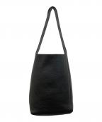 Aetaアエタ）の古着「ペブルグレイン レザー ショルダー バッグ S」｜ブラック