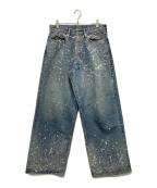 SUGARHILLシュガーヒル）の古着「MOLDED DENIM TROUSERS WIDE CUT」｜インディゴ
