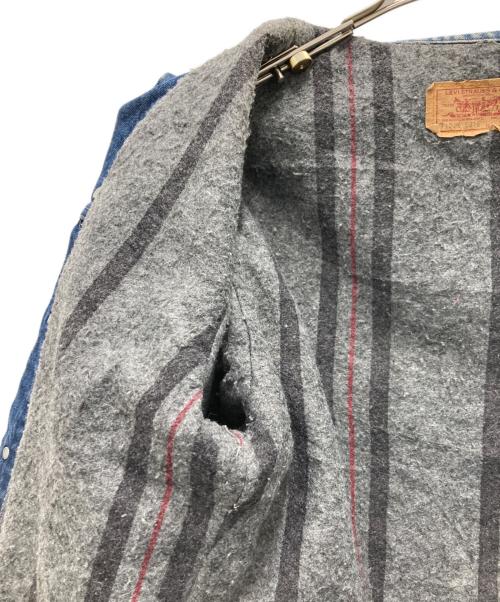 LEVI'S（リーバイス）LEVI'S (リーバイス) 裏ブランケットデニムジャケット ブルー サイズ:38Lの古着・服飾アイテム