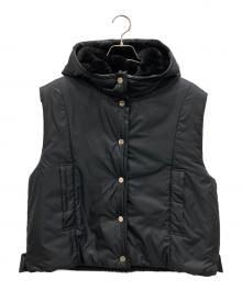 MaxMara THE CUBE（マックスマーラ ザ キューブ）の古着「リバーシブルベスト」｜ブラック