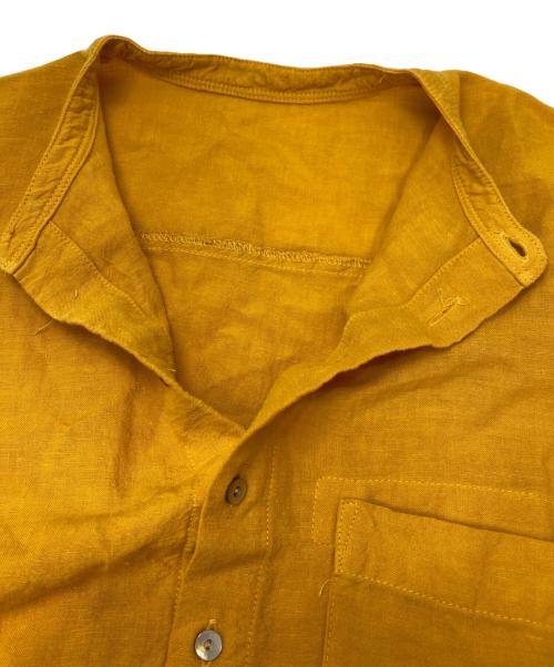 nest Robe（ネストローブ）nest Robe (ネストローブ) リネン近江晒 前開きシャツワンピース イエロー サイズ:FREEの古着・服飾アイテム
