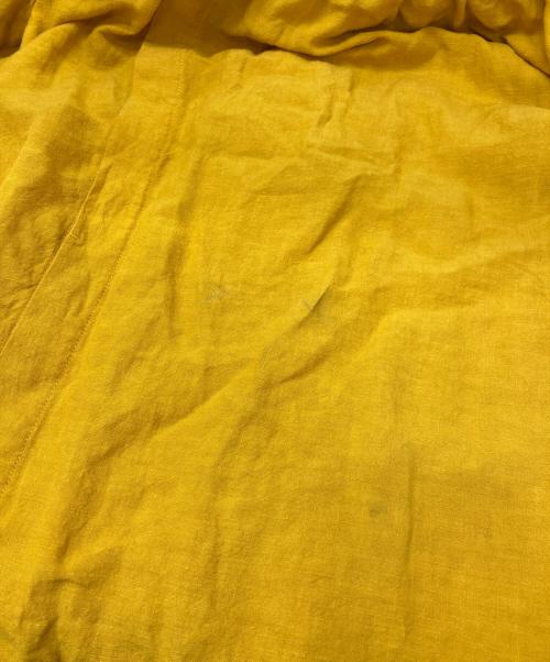 nest Robe（ネストローブ）nest Robe (ネストローブ) リネン近江晒 前開きシャツワンピース イエロー サイズ:FREEの古着・服飾アイテム
