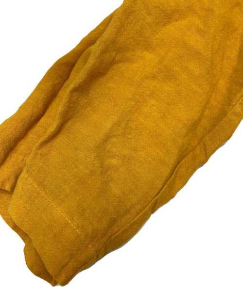 nest Robe（ネストローブ）nest Robe (ネストローブ) リネン近江晒 前開きシャツワンピース イエロー サイズ:FREEの古着・服飾アイテム
