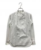 45Rフォーティファイブ・アール）の古着「ダンプ小花刺繍シャツ（再び）」｜ホワイト