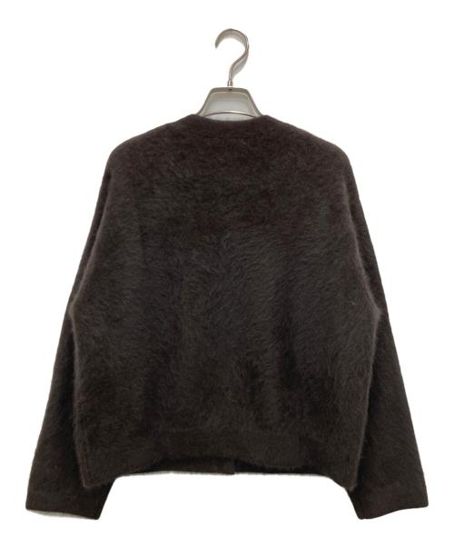 Whim Gazette（ウィムガゼット）Whim Gazette (ウィムガゼット) ファーボタンジャケット ブラウン サイズ:FREEの古着・服飾アイテム