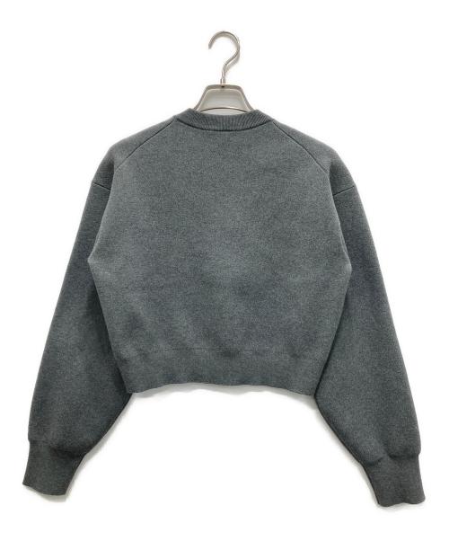 EMMEL REFINES（エメル リファインズ）EMMEL REFINES (エメル リファインズ) ビジューミニカーディガン グレー サイズ:不明（実寸参照）の古着・服飾アイテム