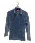 DIESEL（ディーゼル）の古着「ニットポロシャツ」｜ブルー