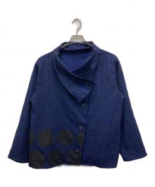 慈雨（ジウ）の古着「変形シャツ」｜ブルー