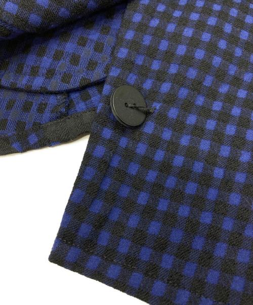 慈雨（ジウ）慈雨 (ジウ) 変形シャツ ブルー サイズ:40の古着・服飾アイテム