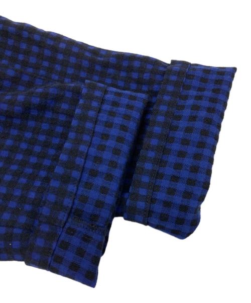 慈雨（ジウ）慈雨 (ジウ) 変形シャツ ブルー サイズ:40の古着・服飾アイテム