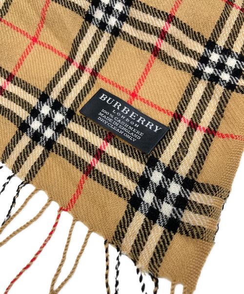 BURBERRY（バーバリー）BURBERRY (バーバリー) カシミヤストール ブラウンの古着・服飾アイテム