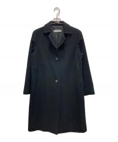 中古・古着通販】PRADA (プラダ) ナイロンステンカラーコート ブラック