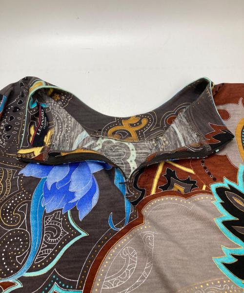 LEONARD（レオナール）LEONARD (レオナール) シルク混カットソー マルチカラー サイズ:Mの古着・服飾アイテム