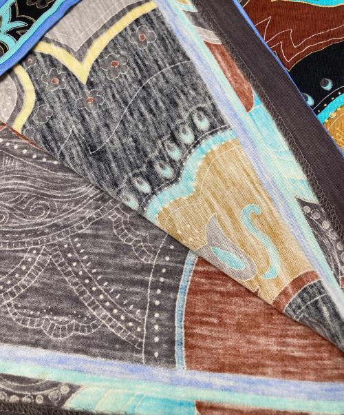 LEONARD（レオナール）LEONARD (レオナール) シルク混カットソー マルチカラー サイズ:Mの古着・服飾アイテム