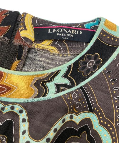 LEONARD（レオナール）LEONARD (レオナール) シルク混カットソー マルチカラー サイズ:Mの古着・服飾アイテム
