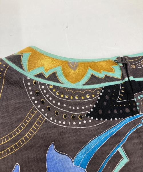 LEONARD（レオナール）LEONARD (レオナール) シルク混カットソー マルチカラー サイズ:Mの古着・服飾アイテム