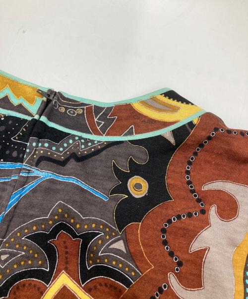 LEONARD（レオナール）LEONARD (レオナール) シルク混カットソー マルチカラー サイズ:Mの古着・服飾アイテム