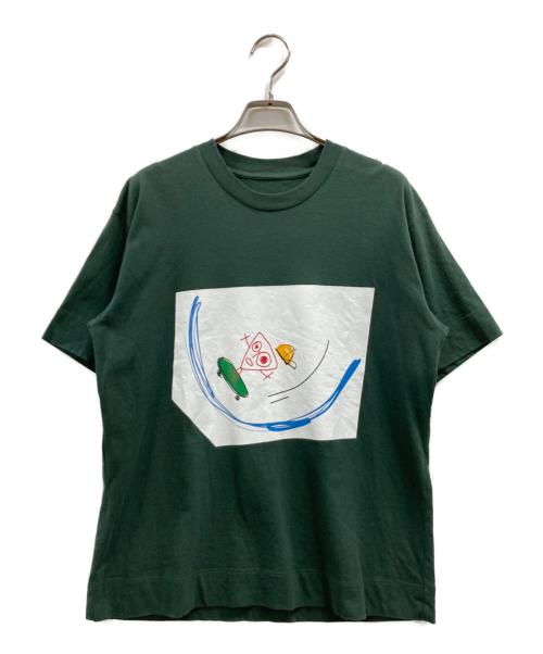 PLAN C（プランシー）Plan C (プランシー) プリントTシャツ グリーン サイズ:Sの古着・服飾アイテム