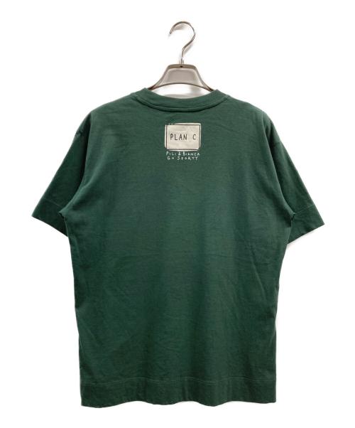 PLAN C（プランシー）Plan C (プランシー) プリントTシャツ グリーン サイズ:Sの古着・服飾アイテム