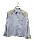 TOGA VIRILISトーガ ビリリース）の古着「ウエスタンシャツ」｜ブルー