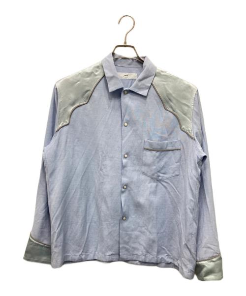 TOGA VIRILIS（トーガ ビリリース）TOGA VIRILIS (トーガ ビリリース) ウエスタンシャツ ブルー サイズ:44の古着・服飾アイテム